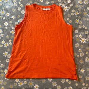 Christian Siriano Vibrant Orange Tank Top